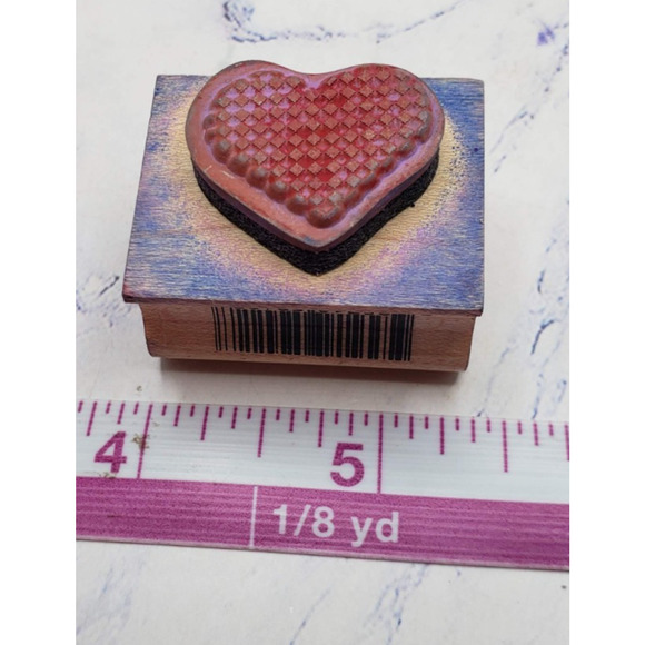 Lot of 10 Random Wood Mounted Rubber Stamps Hearts Spring Sayings - Picture 15 of 16